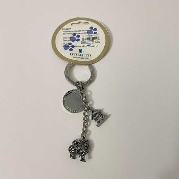 Little Gifts Pomeranian Dog Key Chain With Charms Dogs - Picture 8 of 16